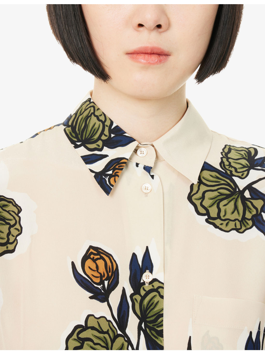 Passo Printed Silk Midi Dress - 5