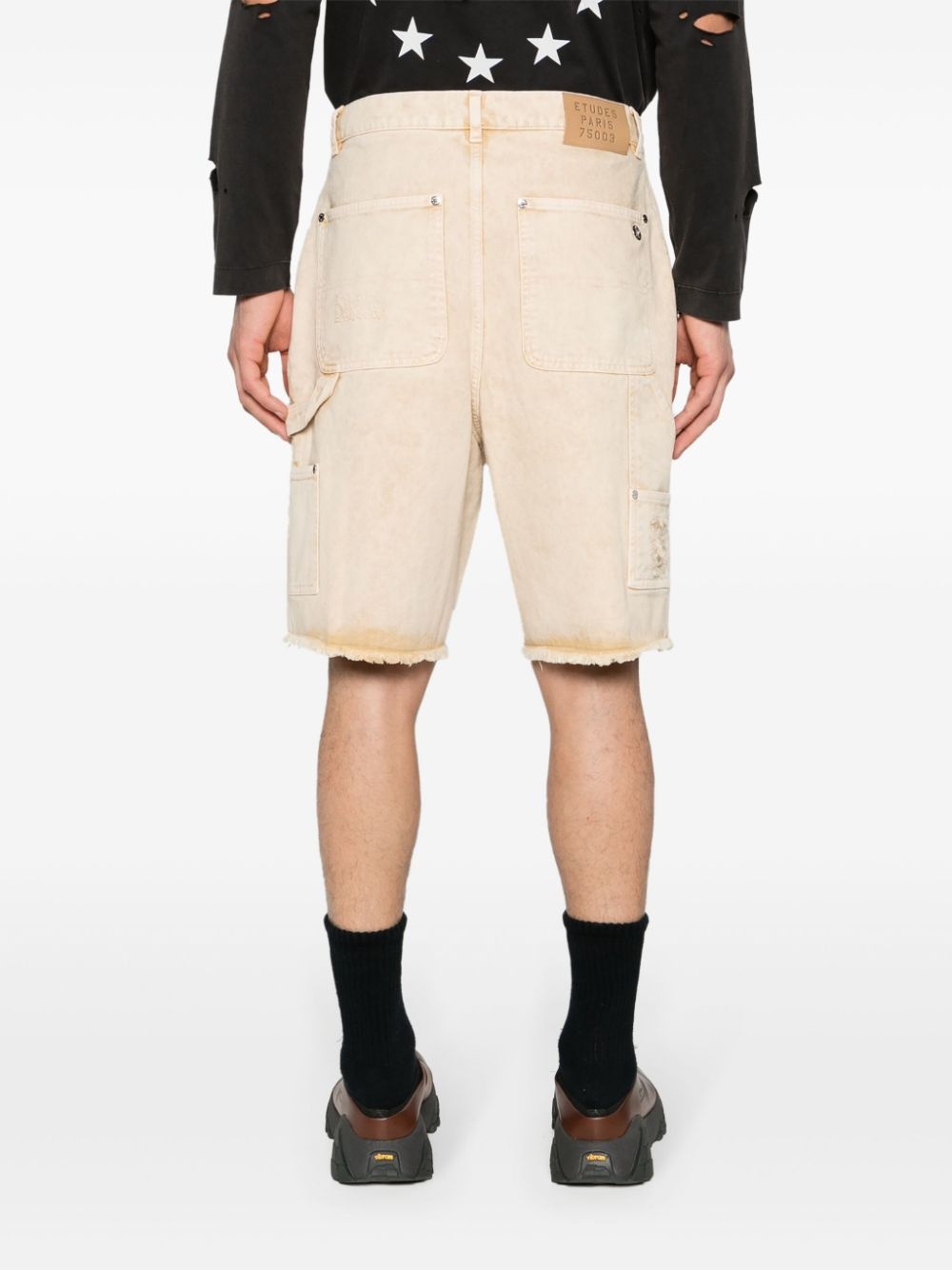 Friche distressed denim shorts - 4