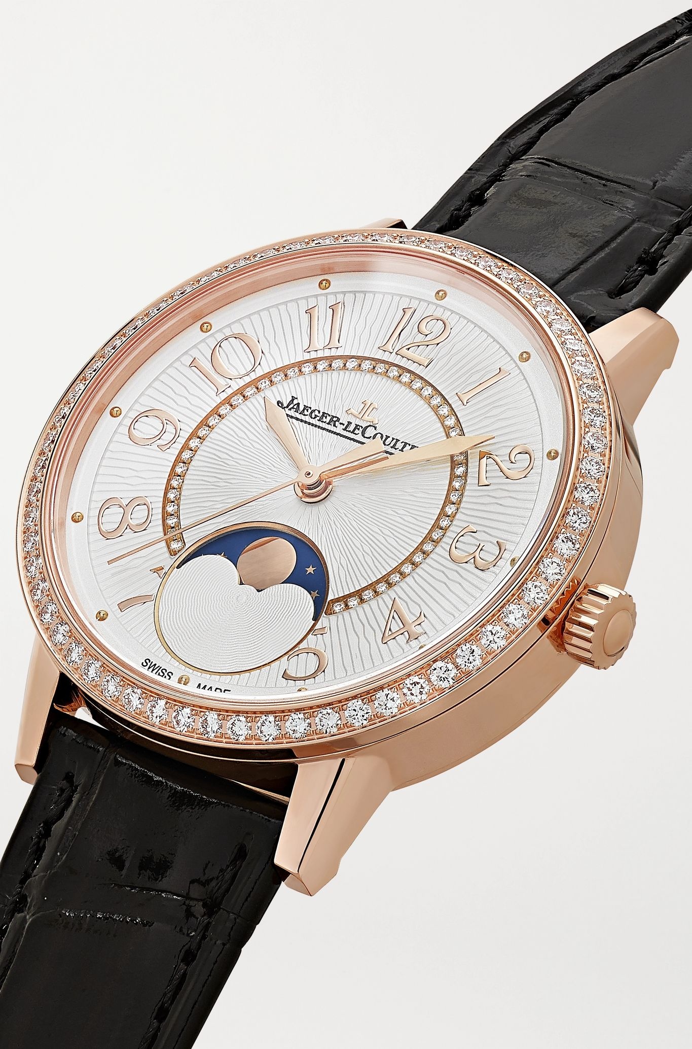 Rendez-Vous Moon Automatic 34mm medium rose gold, alligator and diamond watch - 2