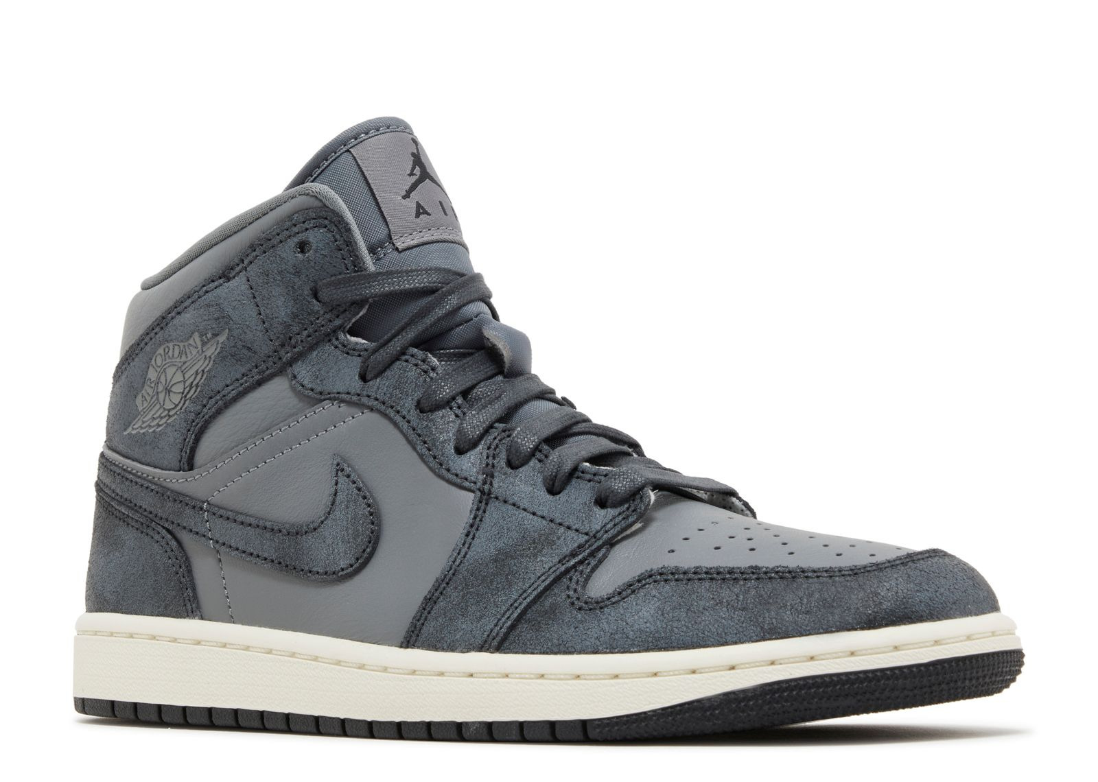 WMNS JORDAN 1 MID 'DISTRESSED SMOKE GREY' - 2