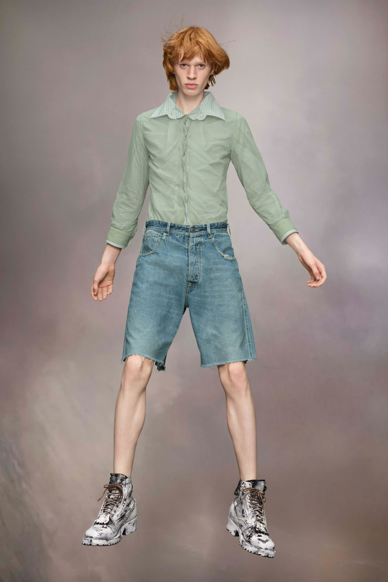 Denim cut-off shorts - 1