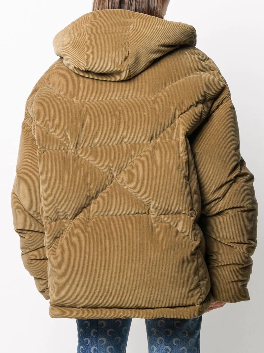 corduroy padded coat - 4