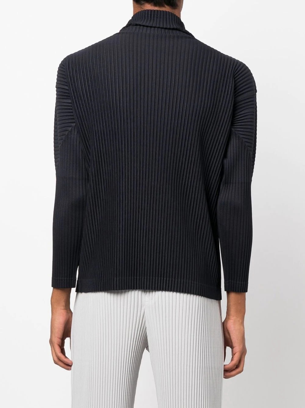 ribbed high neck jumper - 4