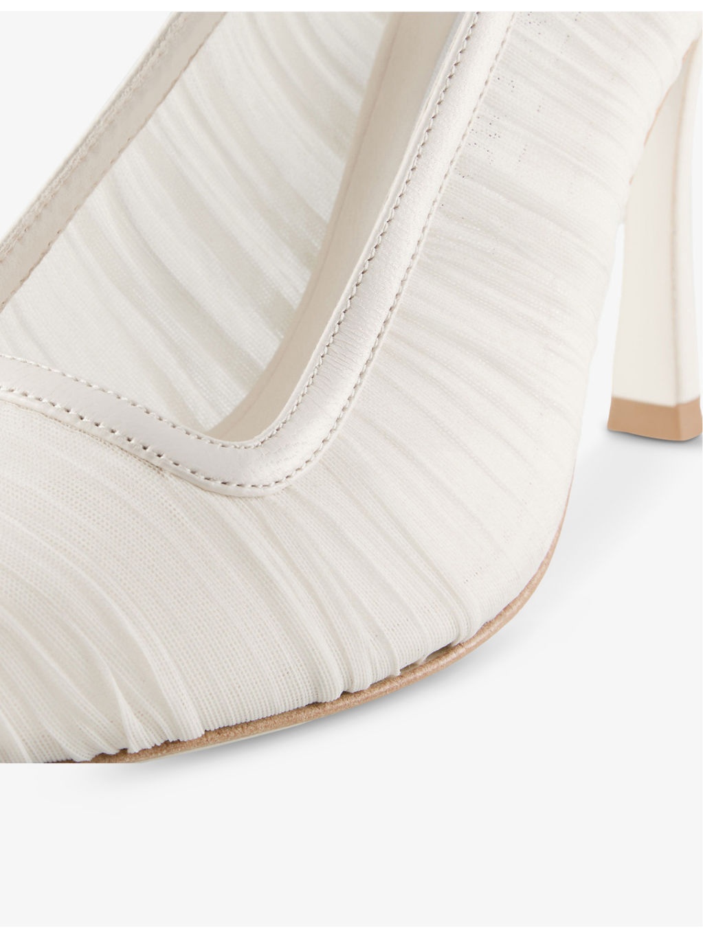 Lotta 100 Ruched Tulle Heeled Pumps - 5
