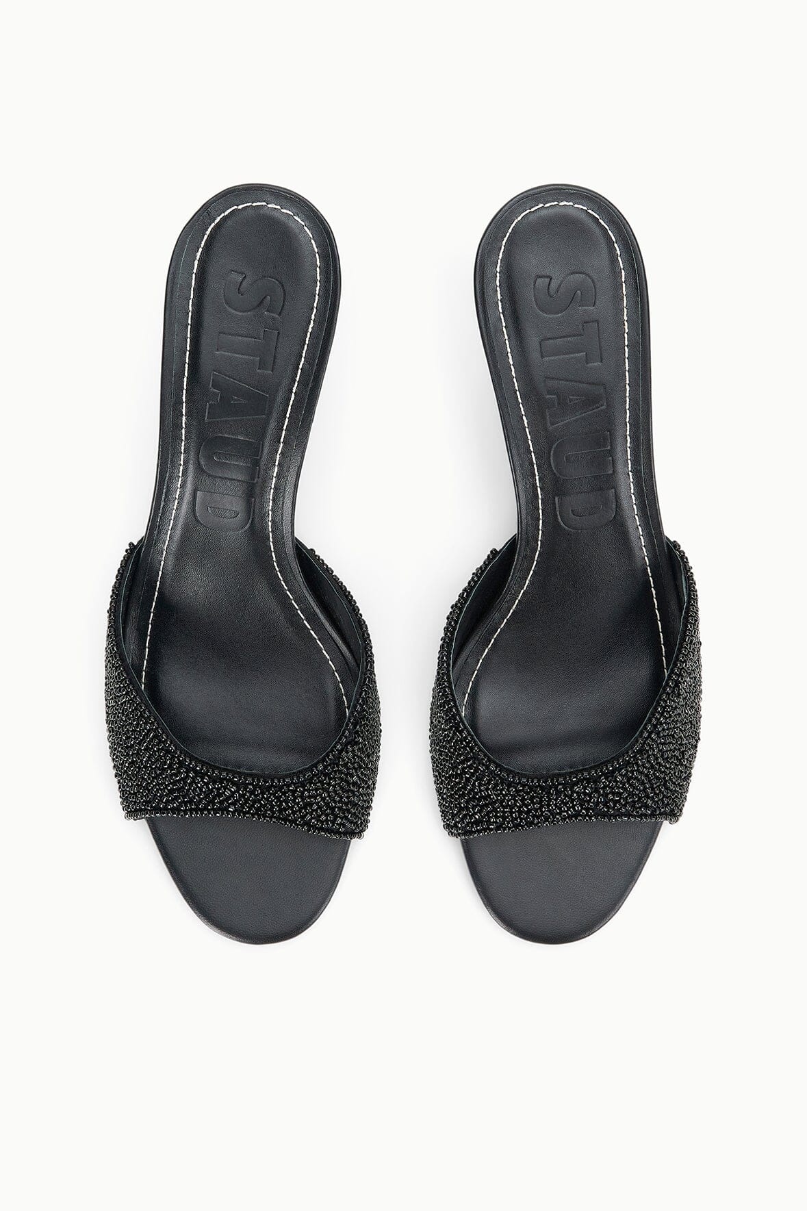 STAUD BRIGITTE MULE BLACK BEADED - 7
