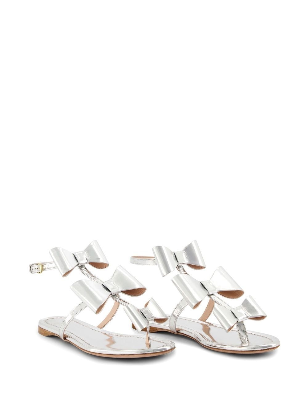 Pop-Bow flat sandals - 2