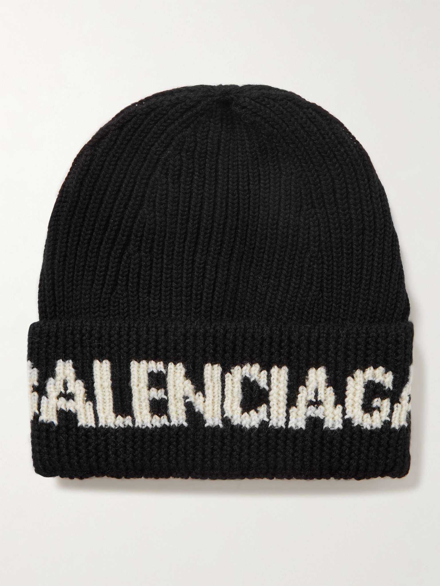 Logo-Jacquard Ribbed Wool-Blend Beanie - 4