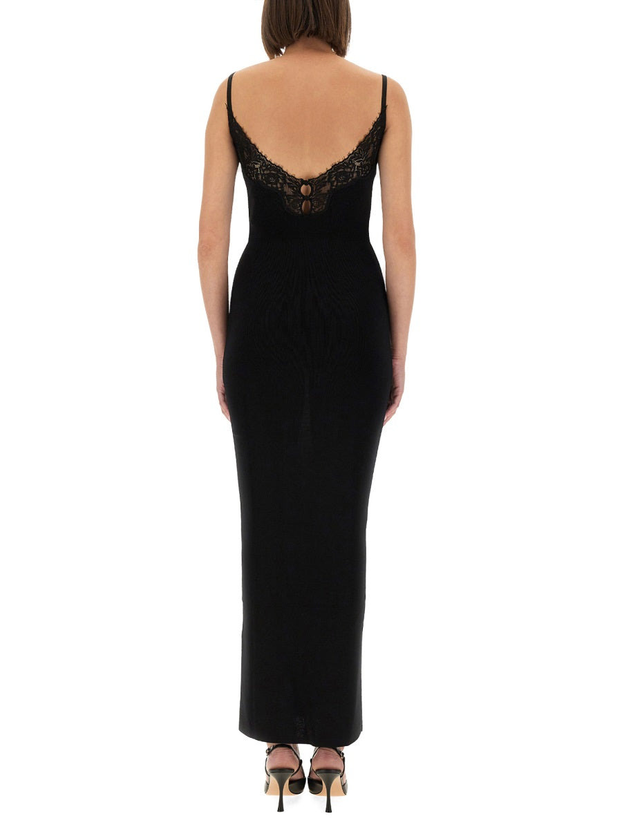Self-Portrait Women Long Knit Dress - 2