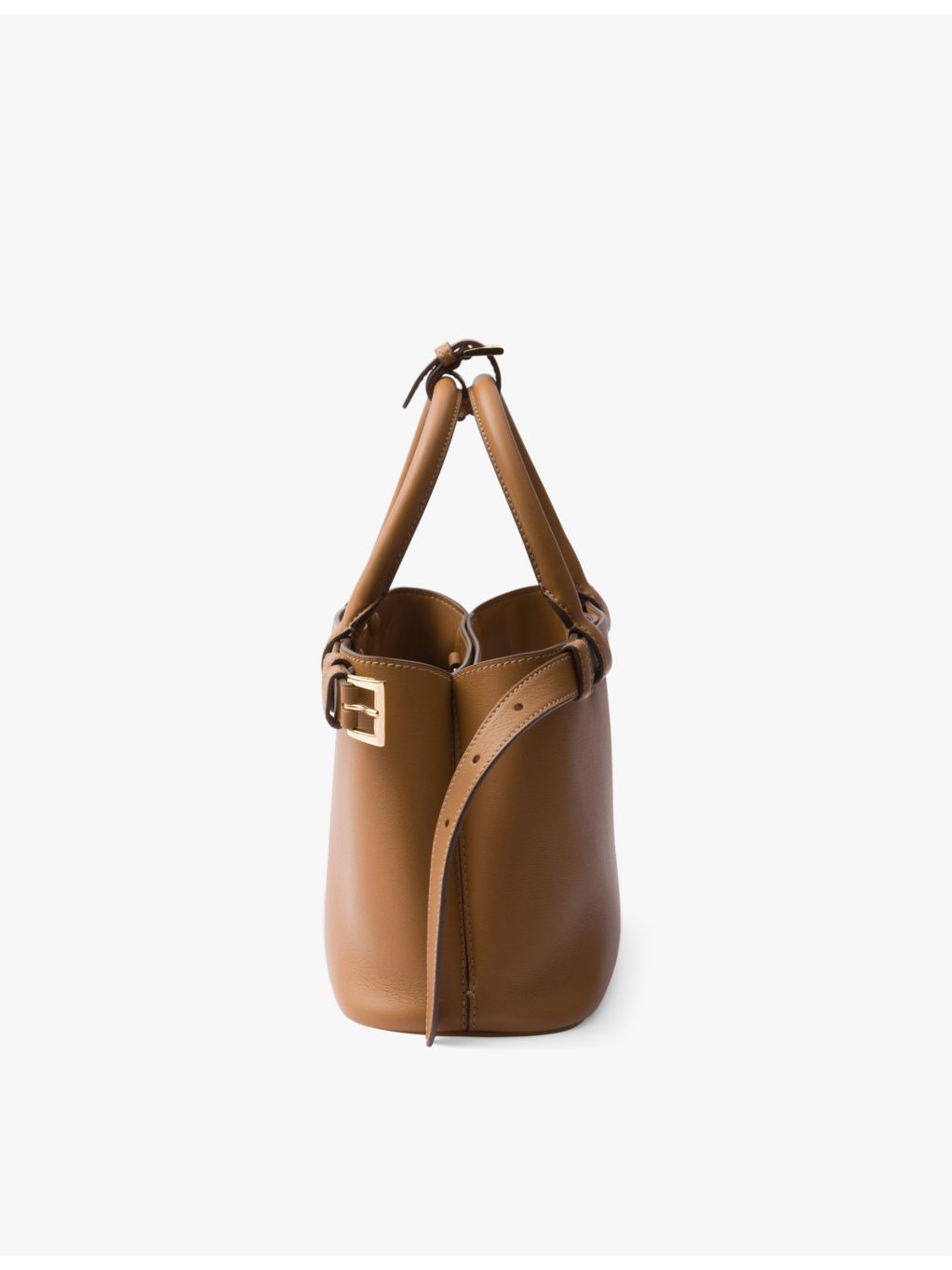 Buckle small leather tote bag - 7