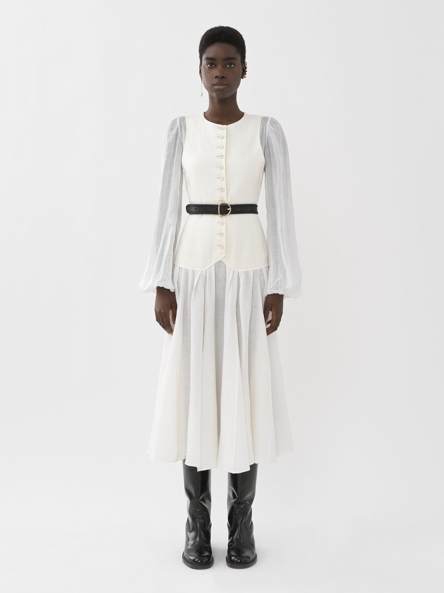 WAISTCOAT MIDI DRESS - 2