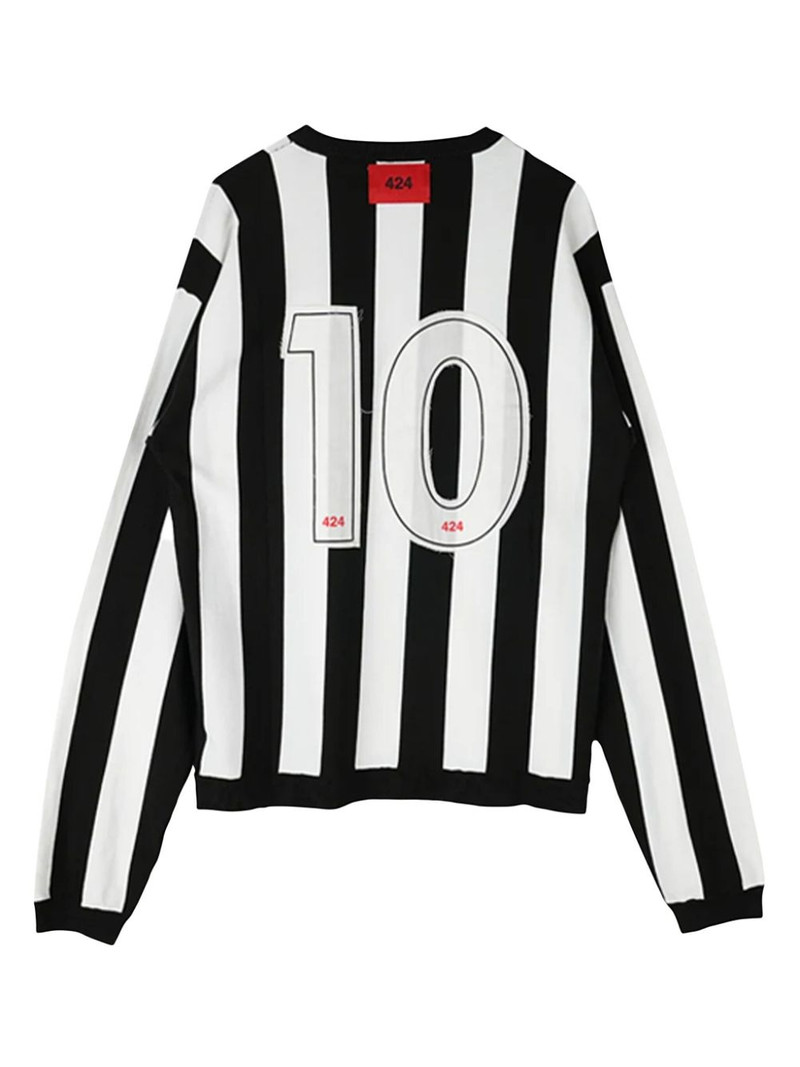 424 striped soccer sweatshirt outlook