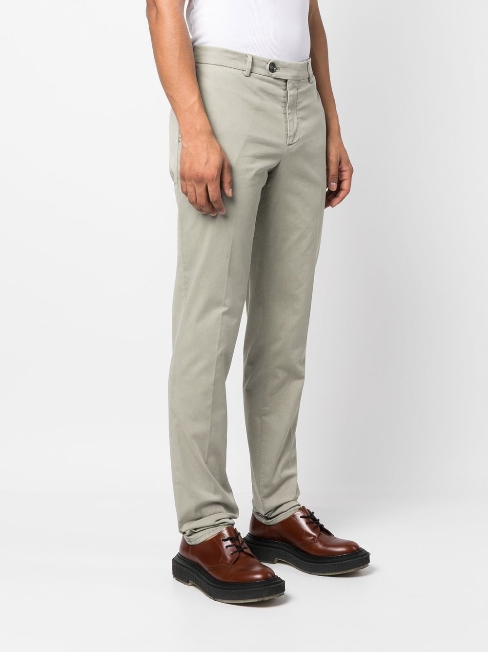 mid-rise straight-leg trousers - 3