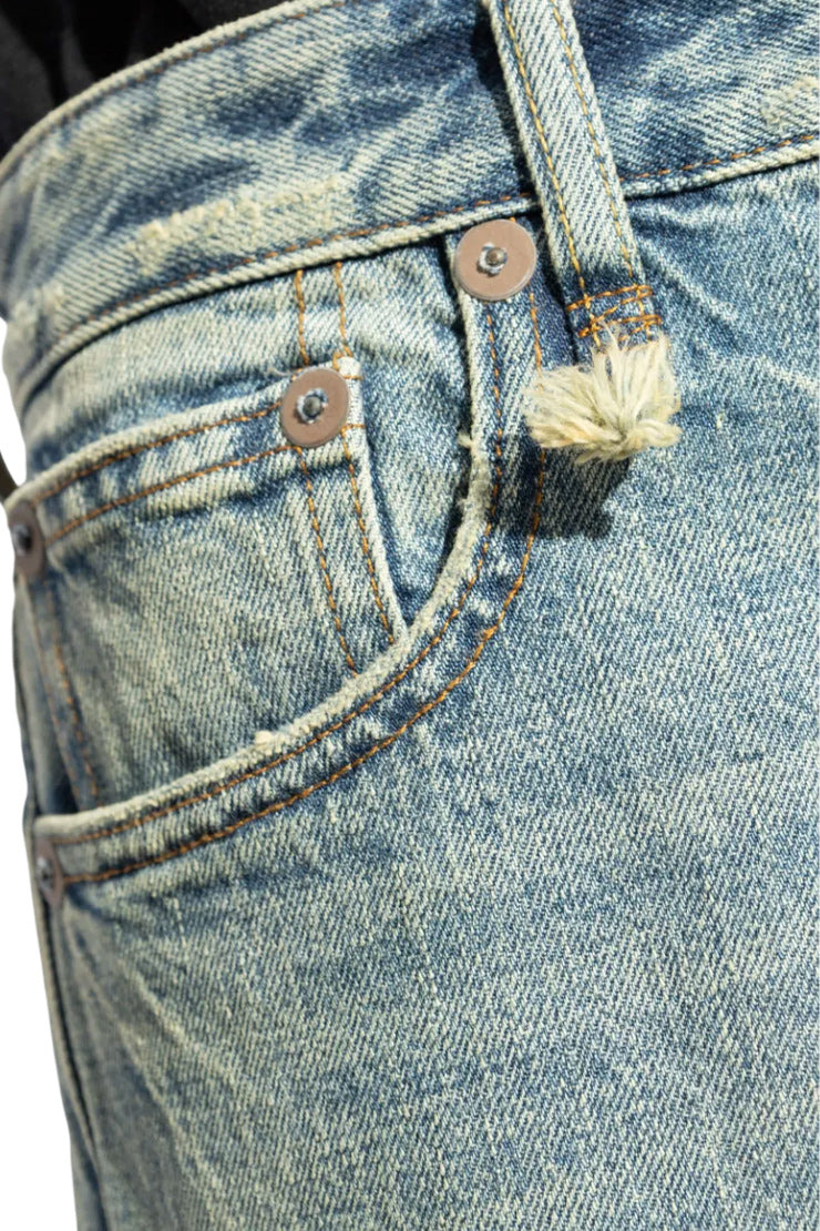 LOGO-APPLIQUÉ STRAIGHT JEANS - 5