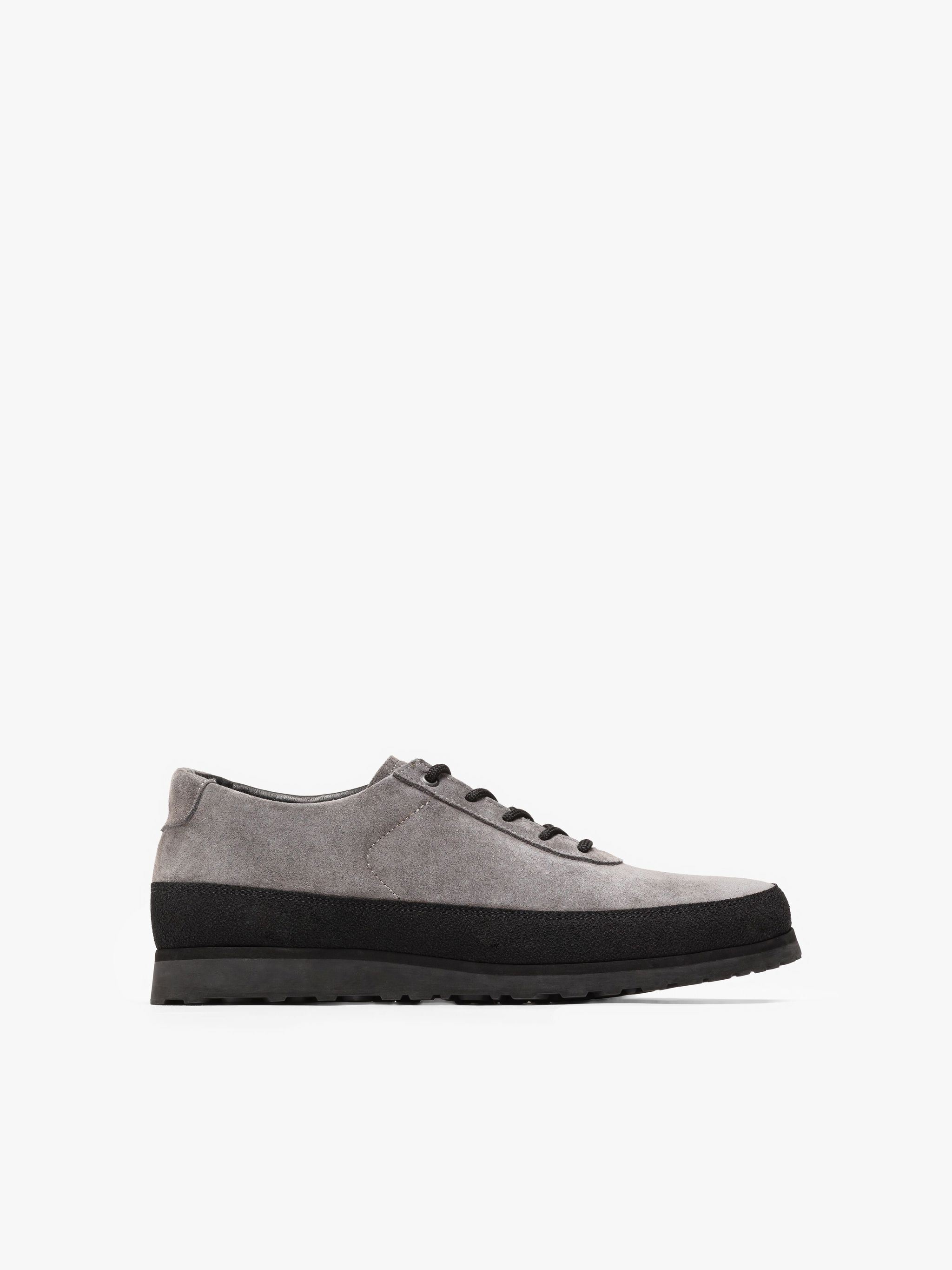 TARVAS DARK GREY SUEDE EXPLORER SHOES - 1