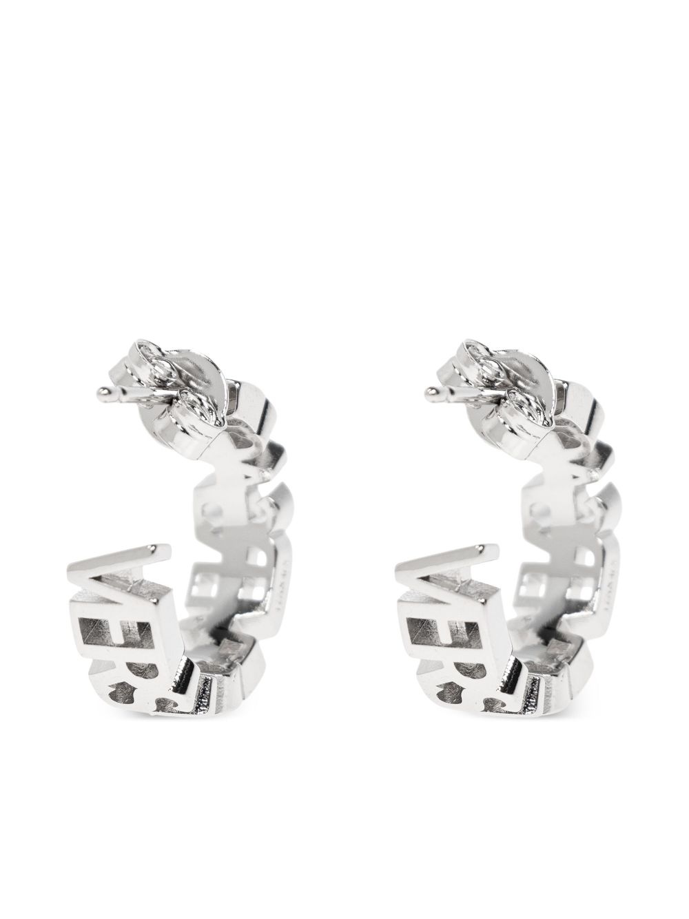 logo-lettering earrings - 4