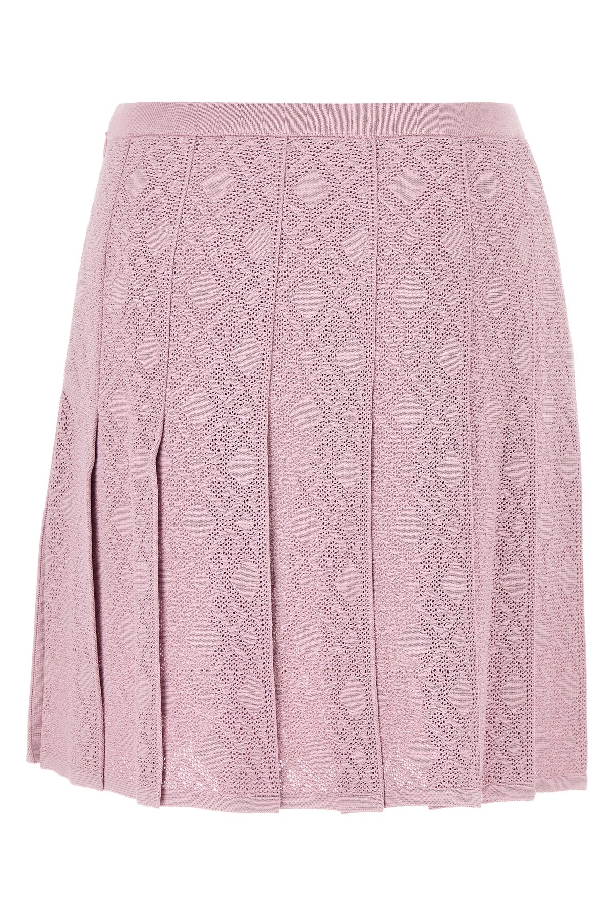 Pink viscose blend skirt - 2
