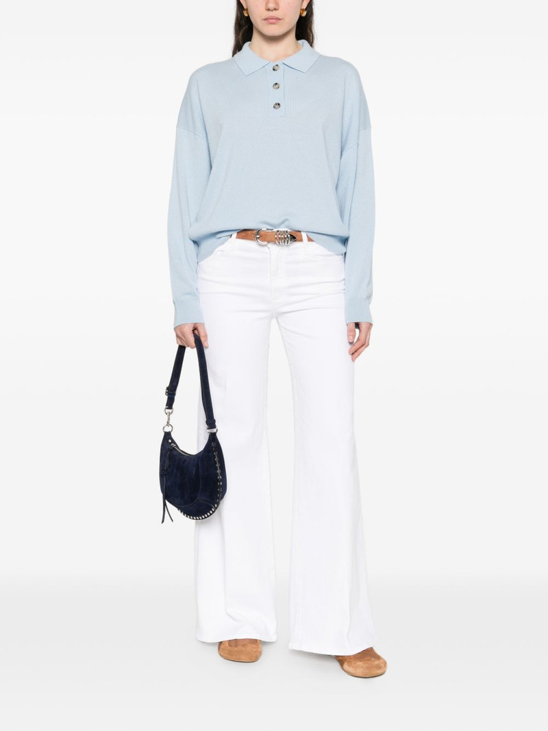 Allude button collared polo shirt outlook