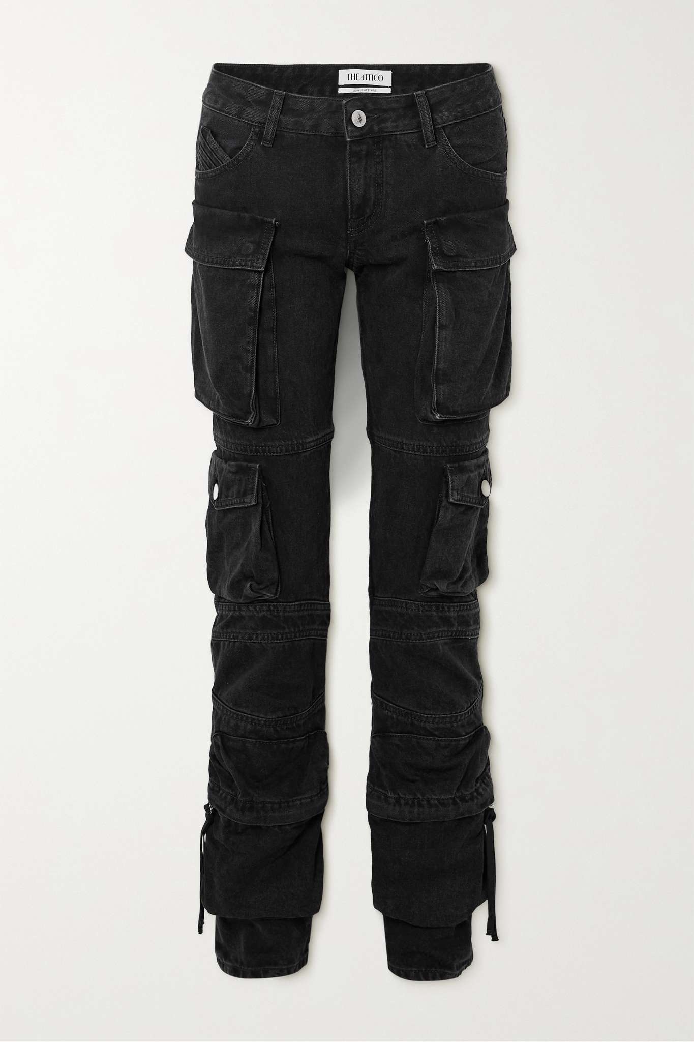 Essie low-rise straight-leg cargo jeans - 1
