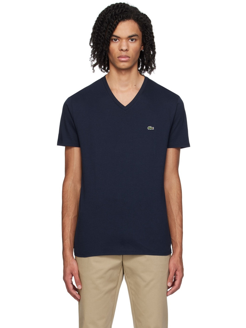 Navy V-Neck T-Shirt - 1