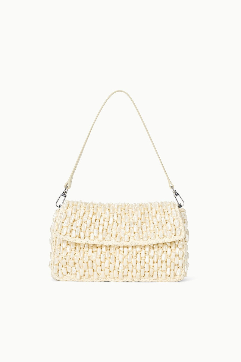STAUD TIMMY CONVERTIBLE SHOULDER BAG CREAM 1
