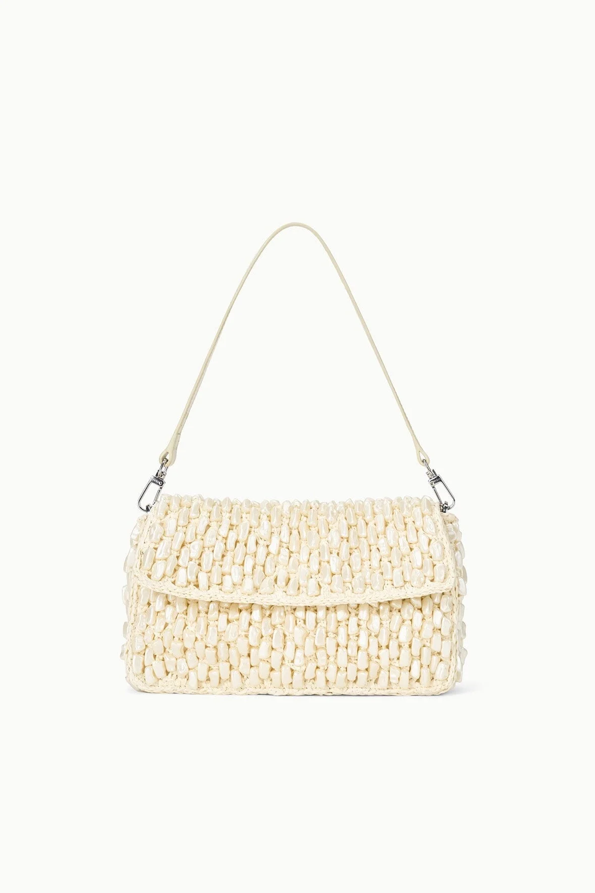 STAUD TIMMY CONVERTIBLE SHOULDER BAG CREAM - 1