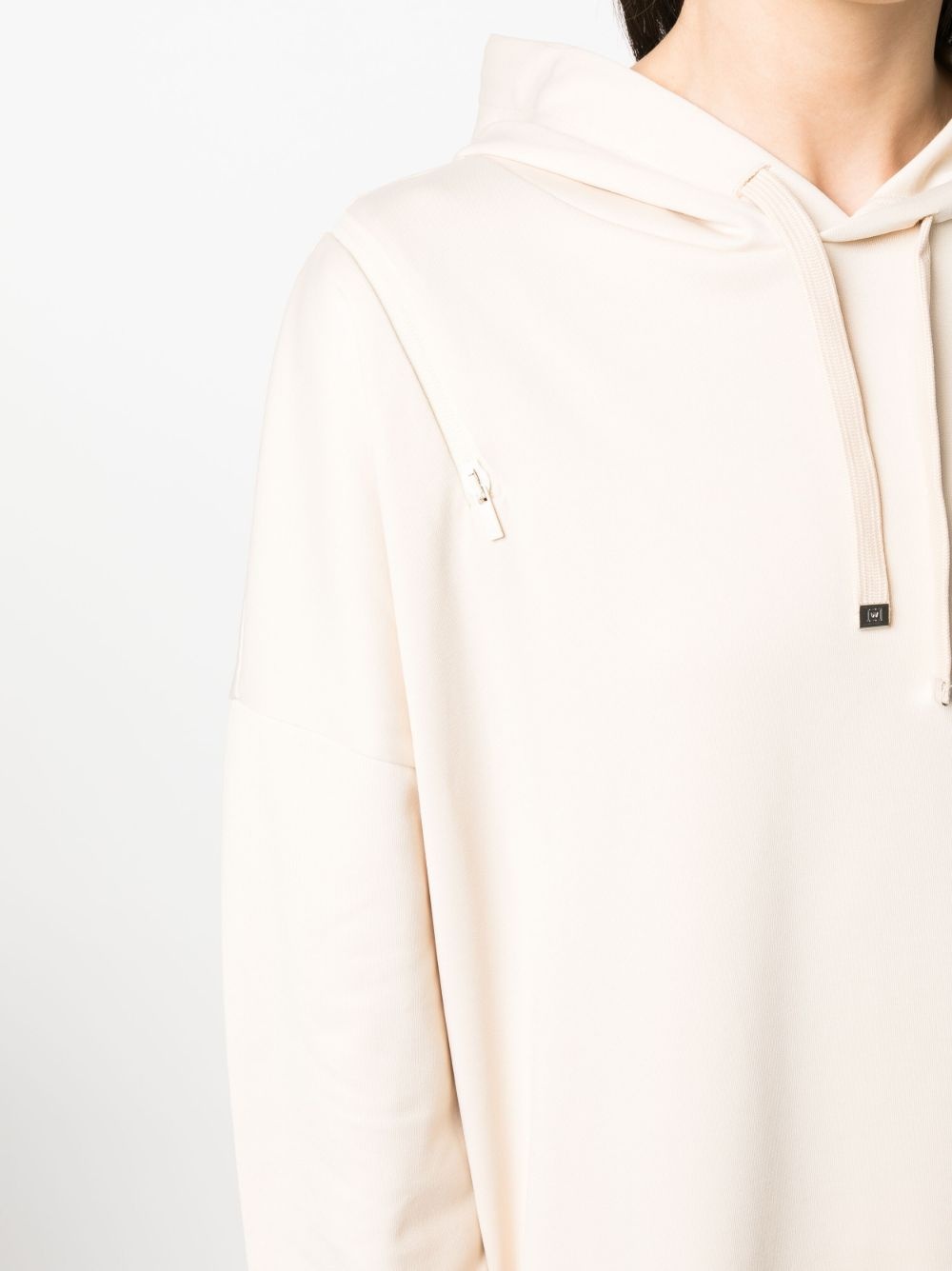 logo-print drawstring hoodie - 5