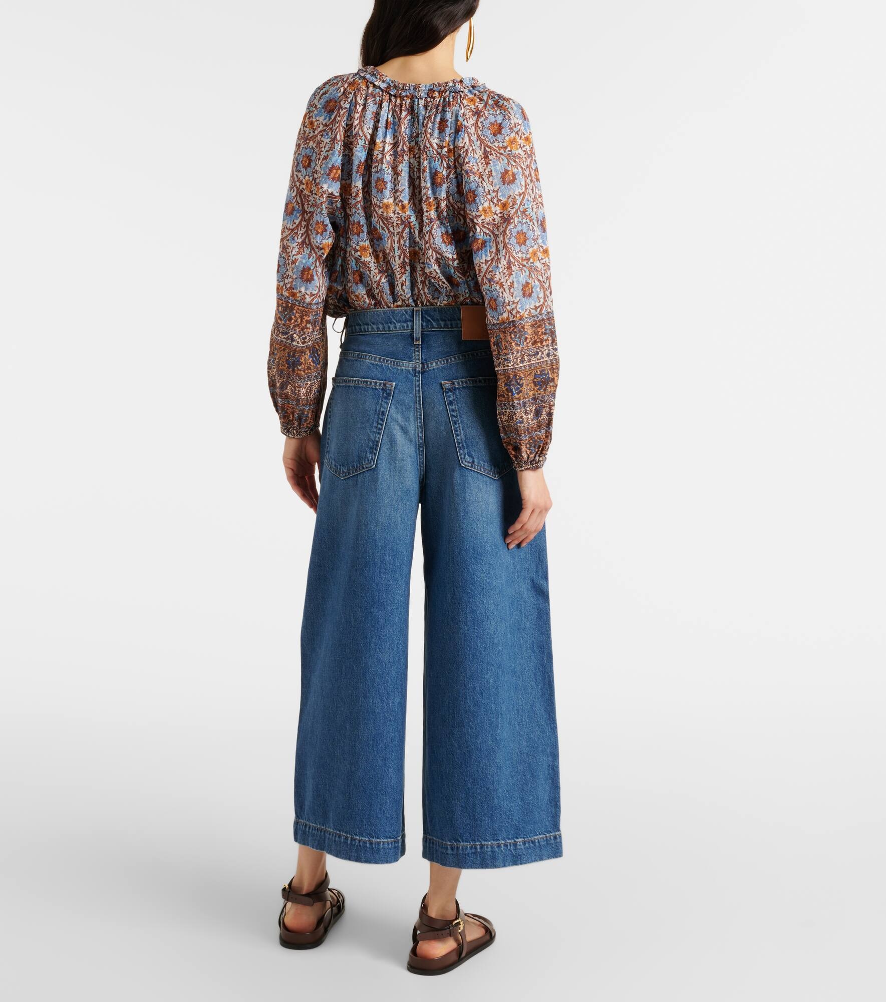 April pleated wide-leg jeans - 3