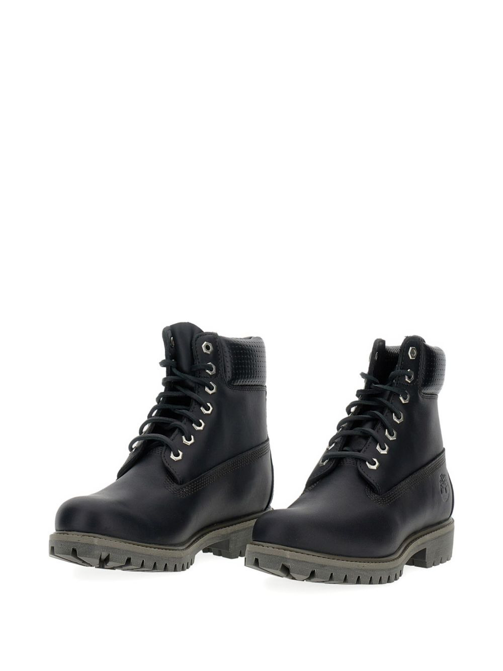 padded-collar lace-up boots - 2