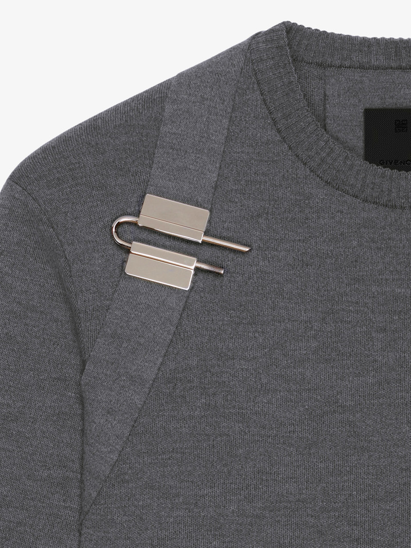 SWEATER IN WOOL AND SILK WITH U-LOCK HARNESS 5