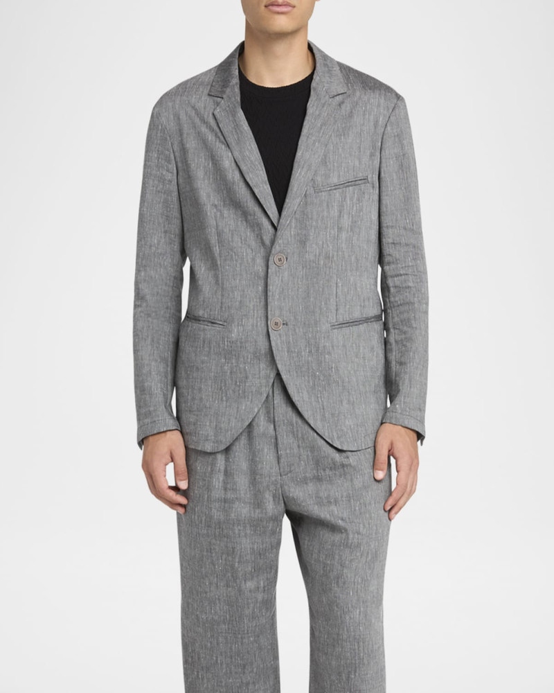 GIORGIO ARMANI Men's One Shot Linen-Wool Sport Coat outlook