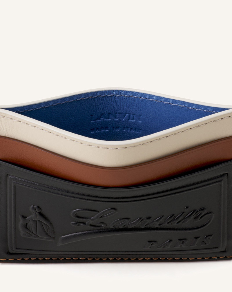 TRICOLOR LEATHER CARD HOLDER 3