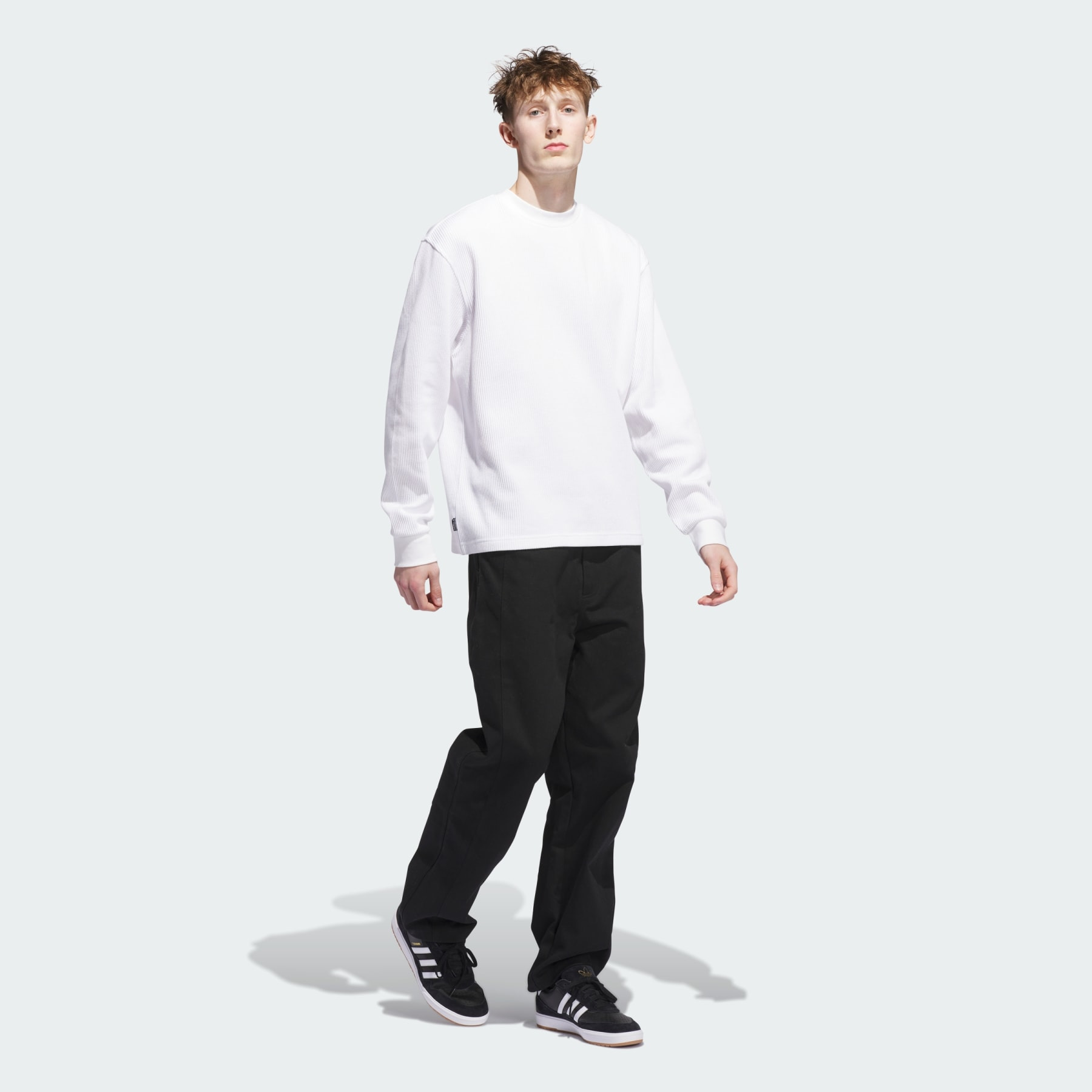 Skateboarding Waffle Knit Long Sleeve Shirt - 5