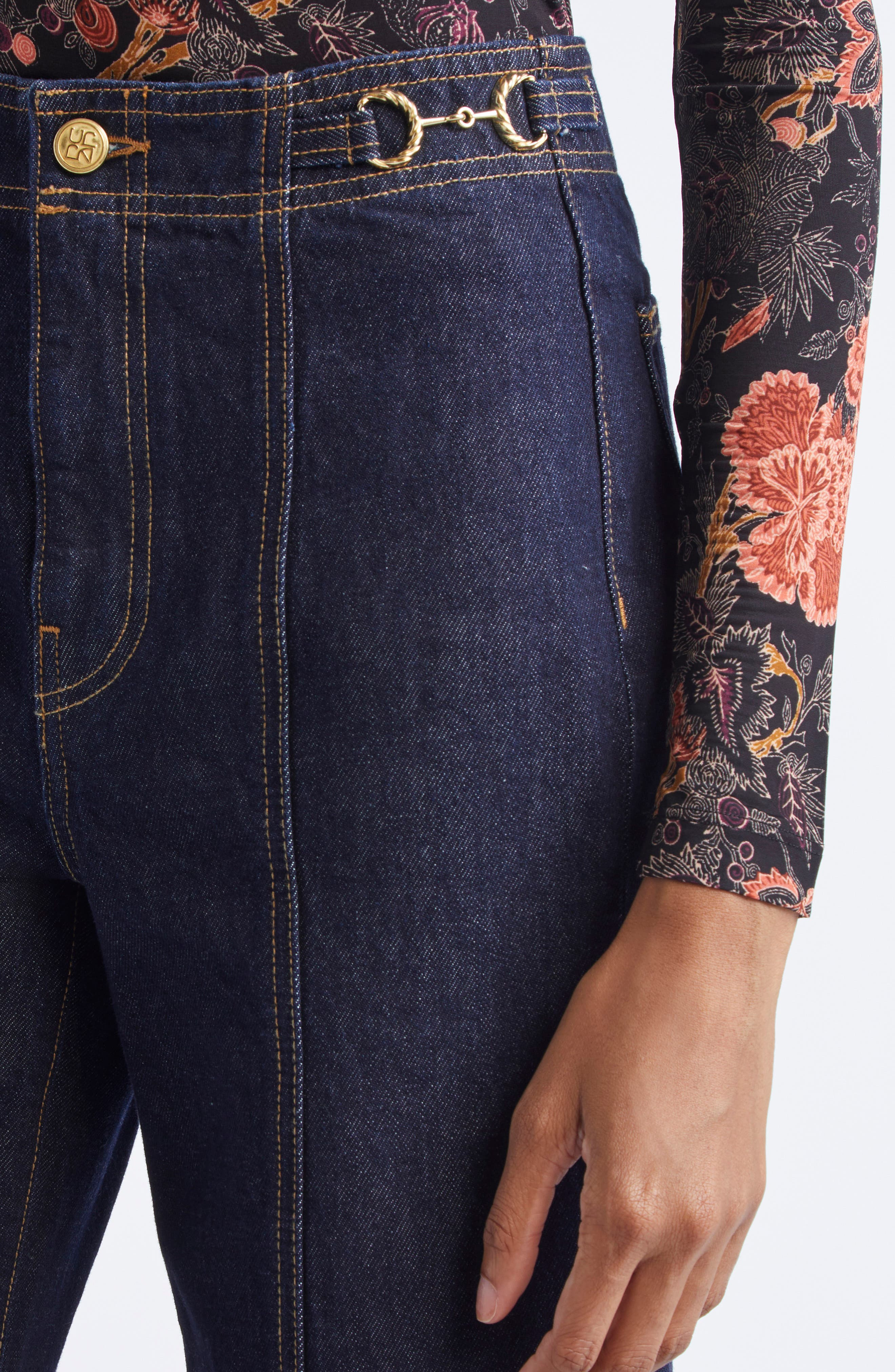 Ulla Johnson The Delphine High Waist Wide Leg Jeans in Tigris at Nordstrom - 5