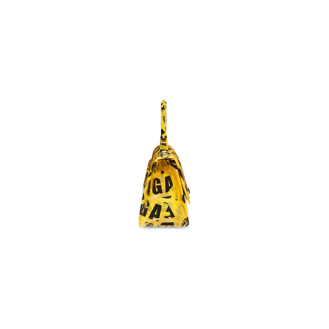Women's Hourglass Small Handbag In Box With Tape in Yellow - 3