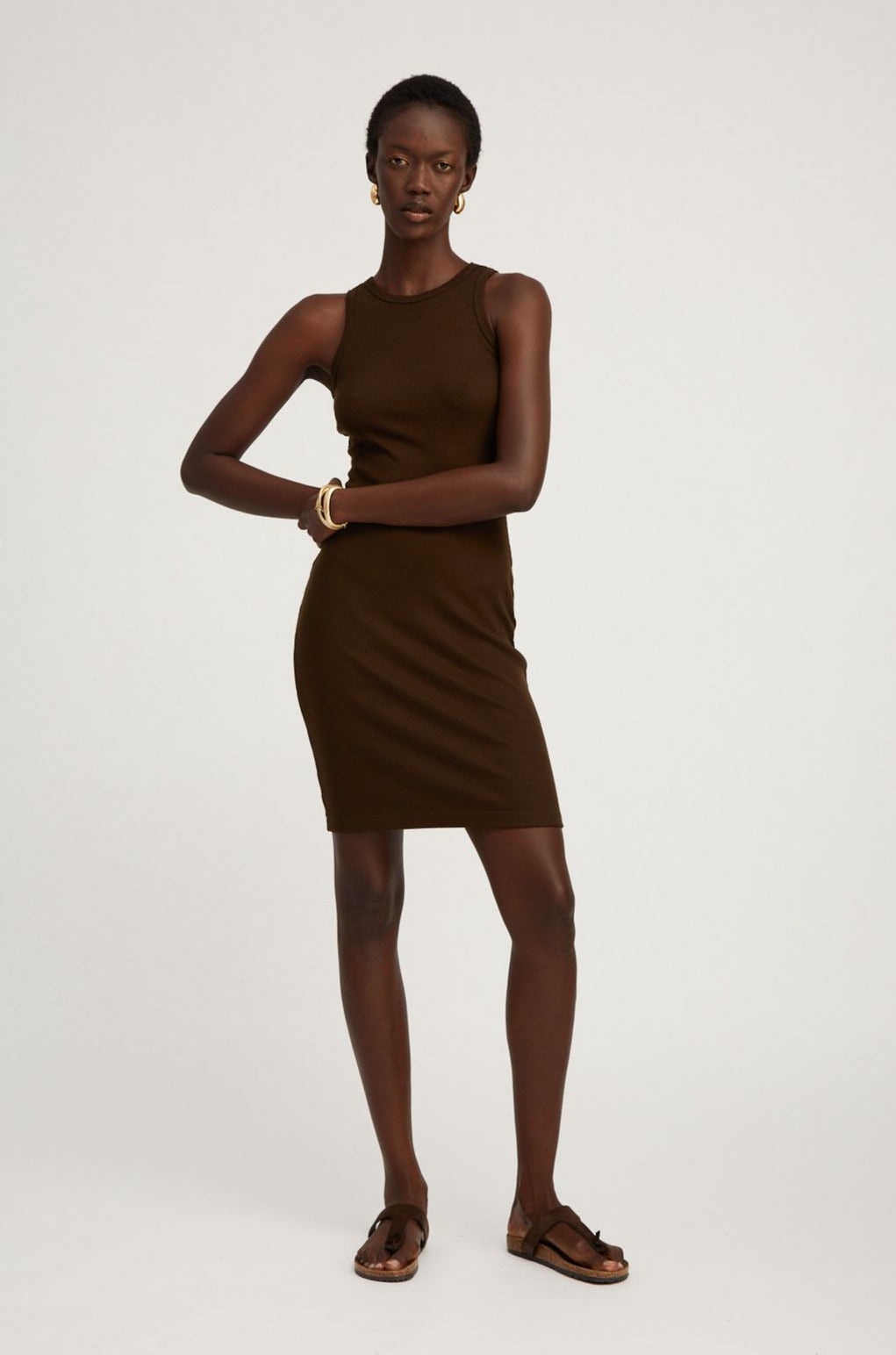 AMERICANO RIB RACER PENCIL DRESS - 2