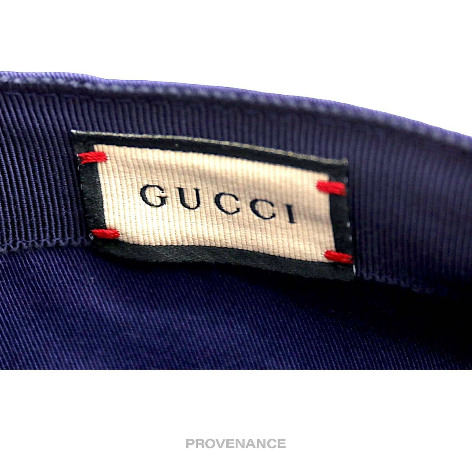 Gucci Eschatology Logo Patch Cap Blue GUCCI Gucci Eschatology Patch Logo Hat Cap - Blue  main image 2
