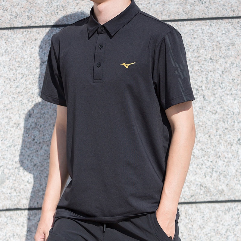 Mizuno Quick Dry Polo Shirt 'Black' P2CC23Z5 - 3