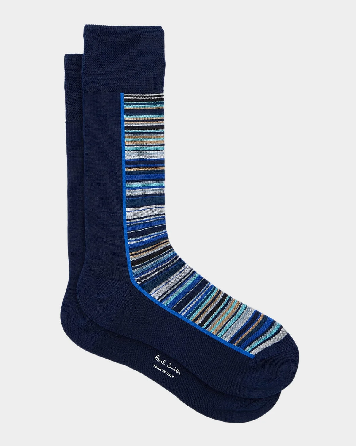 Men's Half Signature Stripe Crew Socks - 1