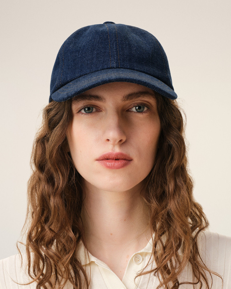 AMI Paris BLUE DENIM AMI PARIS SIDE PATCH CAP outlook