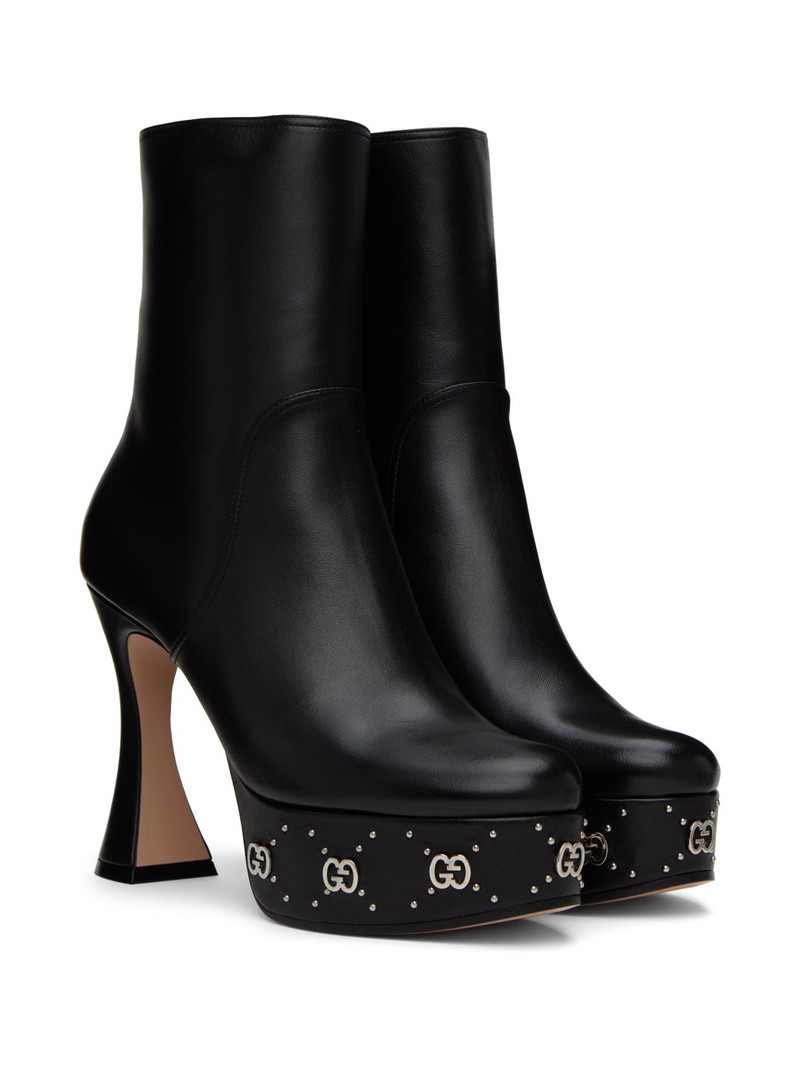 Interlocking G leather boots 4