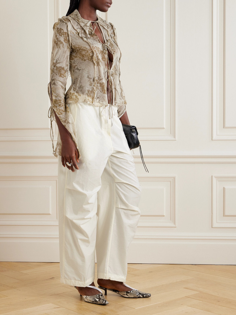 Acne Studios Cotton-blend Wide-leg Pants outlook