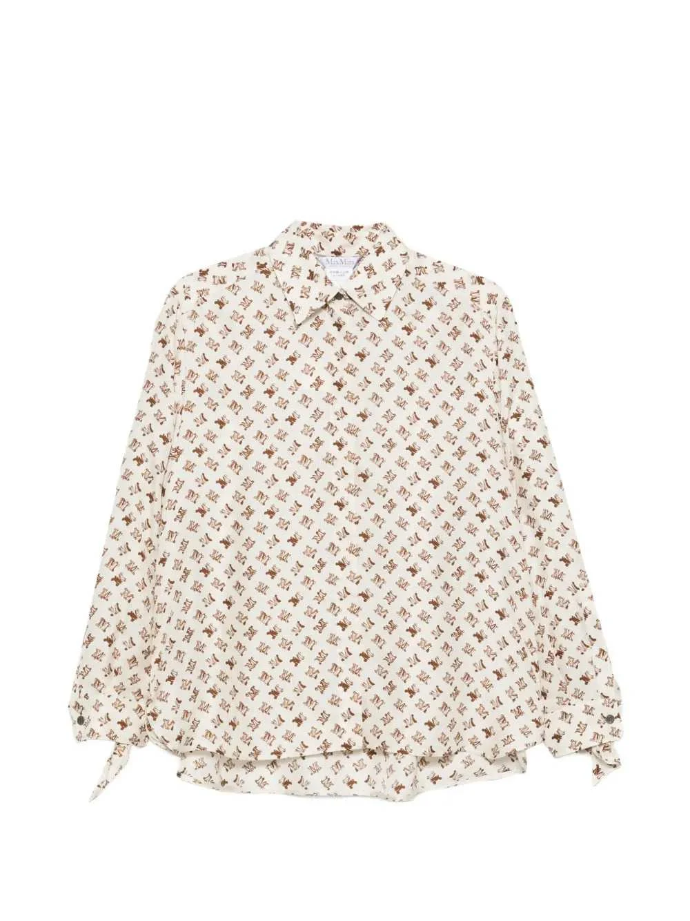 Max Mara Women Oversized Printed Silk Shirt - 1