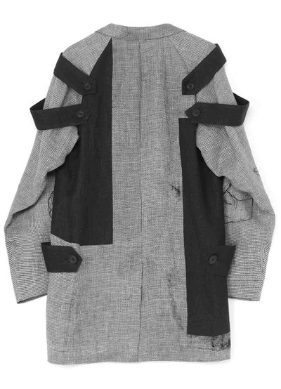 Yohji Yamamoto Shoulder Epaulet Zigzag Coat outlook