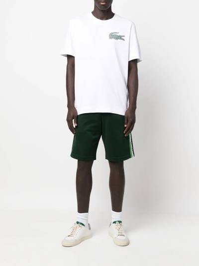 LACOSTE logo-trim knee-length shorts outlook