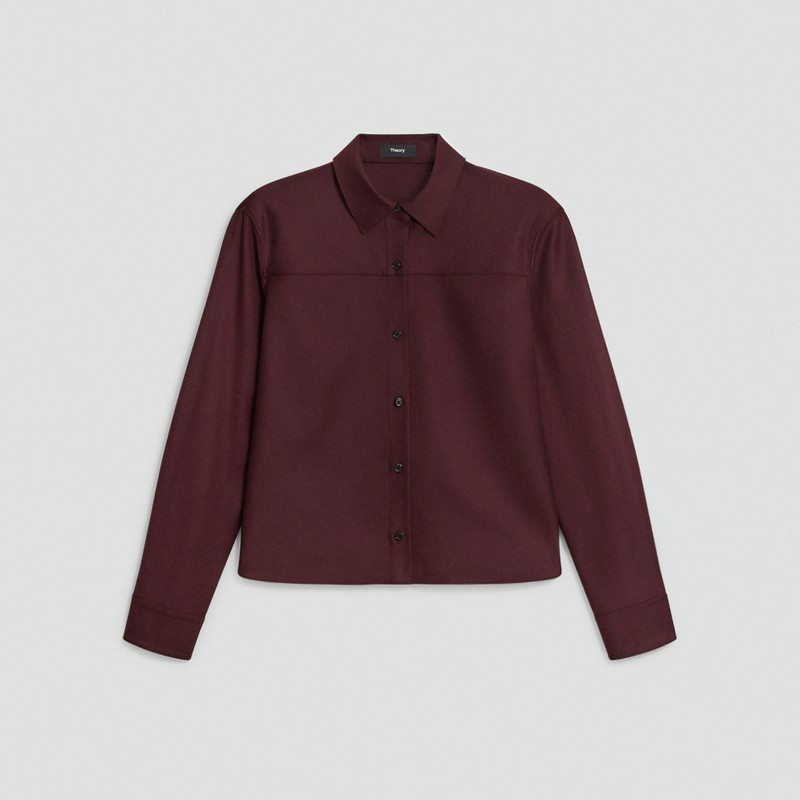 Boxy Shirt in Sleek Flannel 1