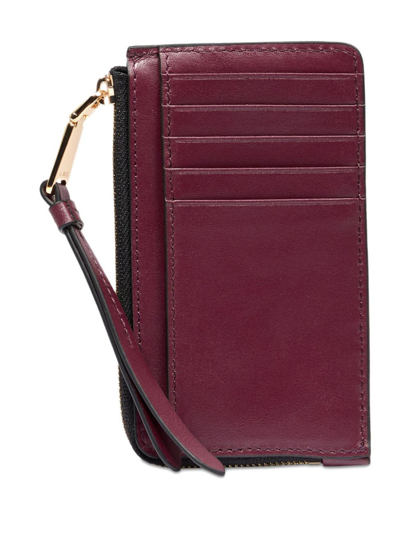 LANCEL zip-fastening leather card holder outlook