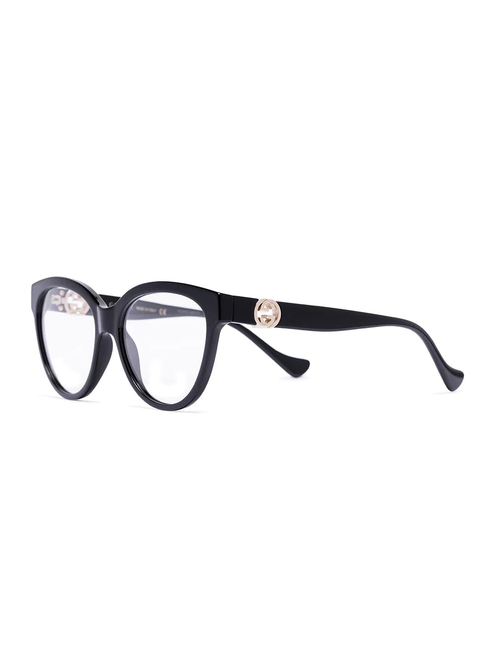 chain-detail oval-frame glasses - 2