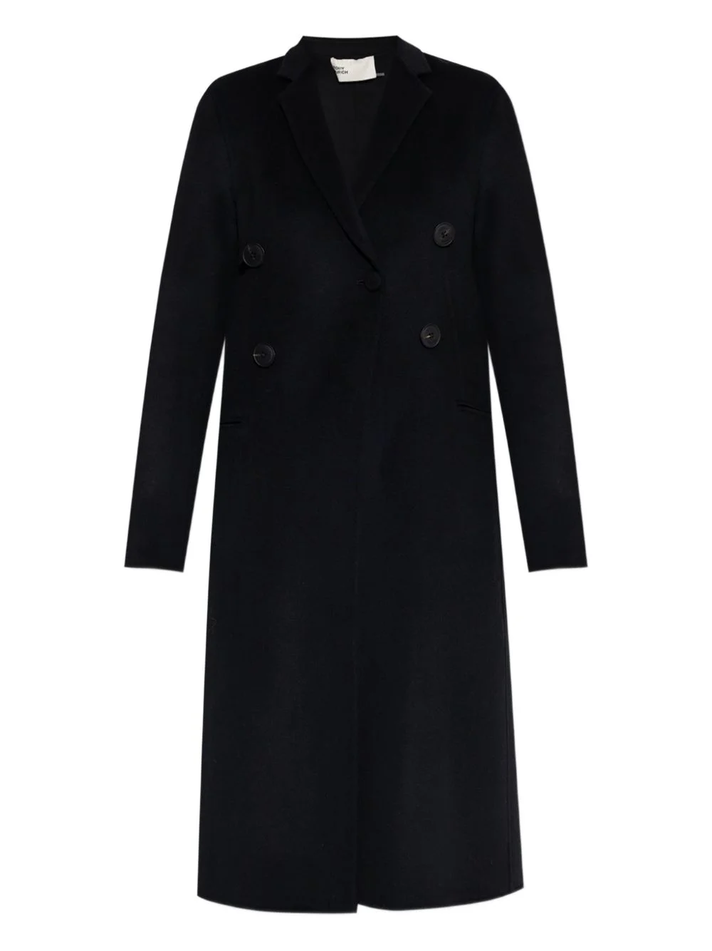 double-breasted wool coat - 1