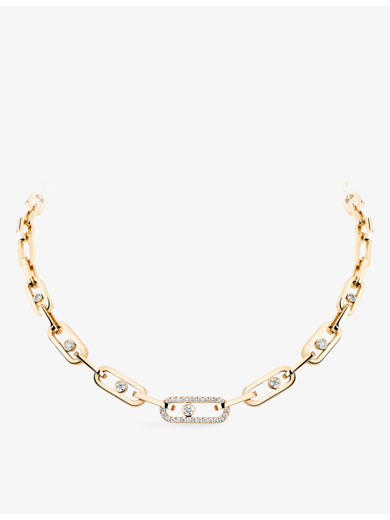 Move Link 18ct gold and 1.10ct diamond necklace 1