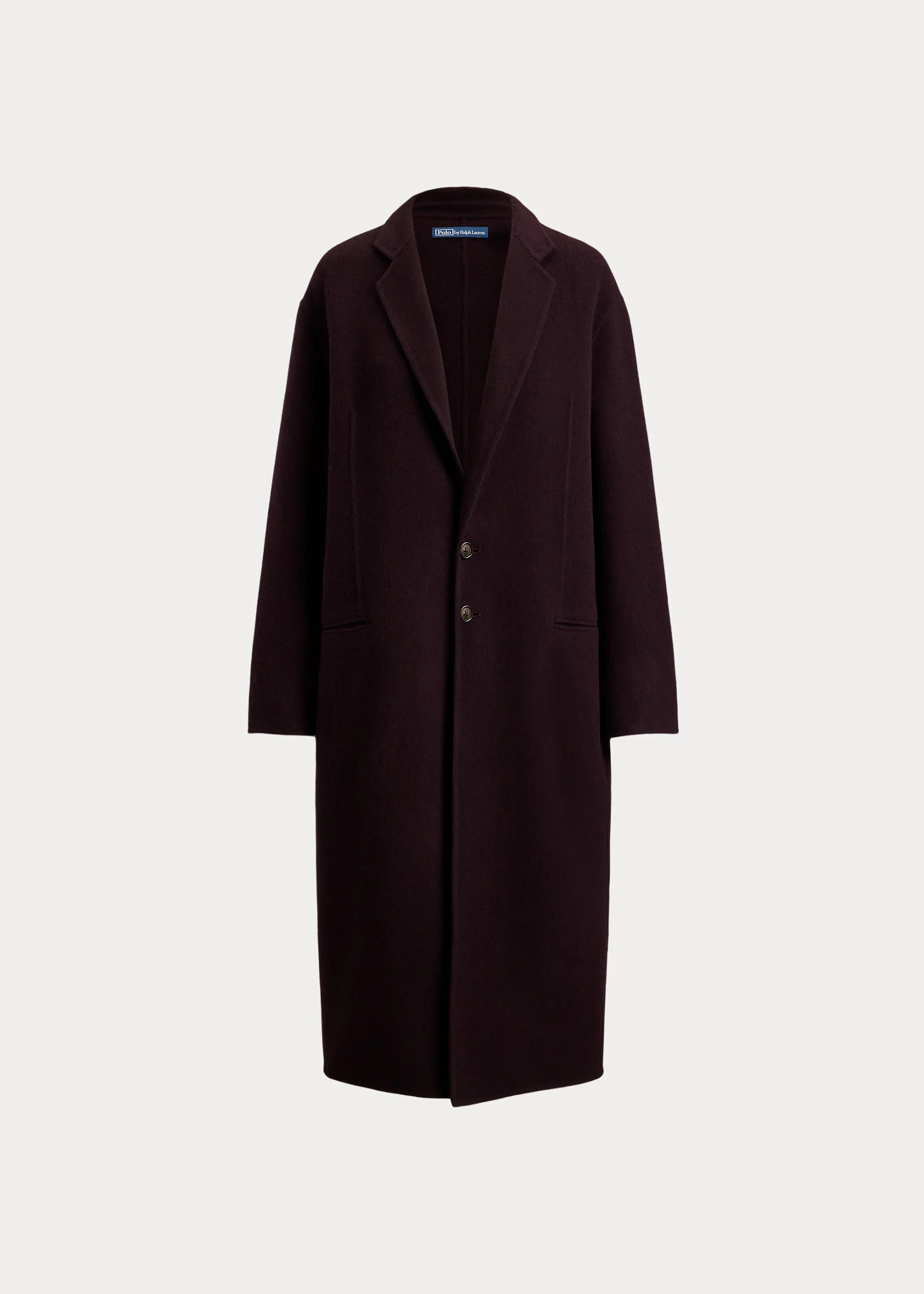 Double-Faced Long Wool Coat - 1